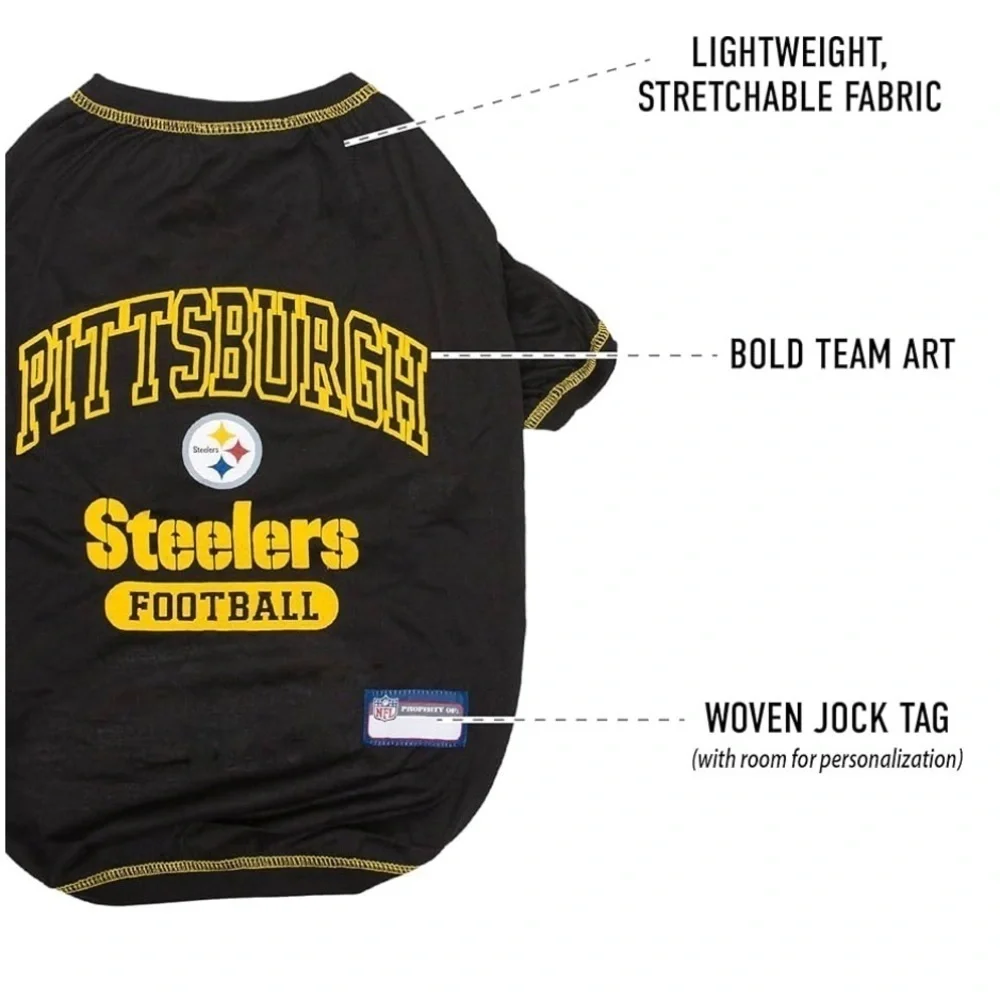 NWT Pets First Pittsburgh Steelers T-Shirt, Small  NFL